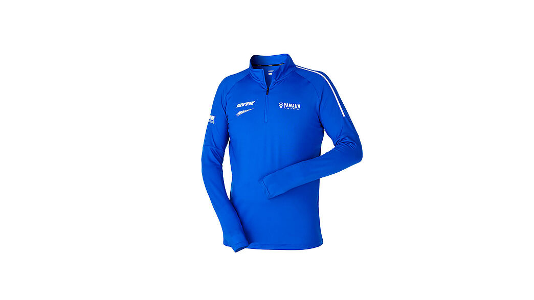 Full Gas Motor - T-Shirt long Yamaha Paddock bleu pour jet ski et sports à l'air libre