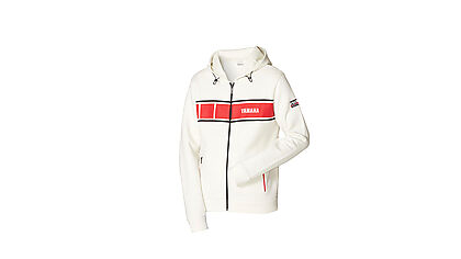 Full Gas Motor - Blouson hoodie Yamaha 60 anniversarie blanc